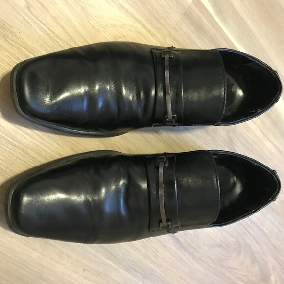 Calvin Klein Men's Black Dress Shoes Size 7.5 - Picture 2 of 6